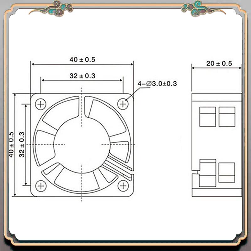 Cooling Fan 40Mm 3D - Durable 3X 3D Part Of Printer