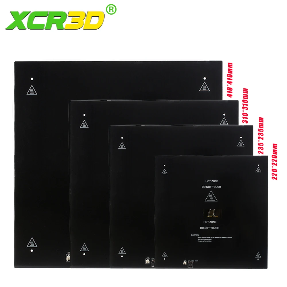 3D Printing Glass - 3D Printer Parts Black Aluminum Substrate