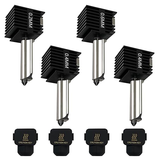 4 Pack A1 Mini/A1 Hotend Print - đánh giá và giá Nozzle 0.4Mm Hardened