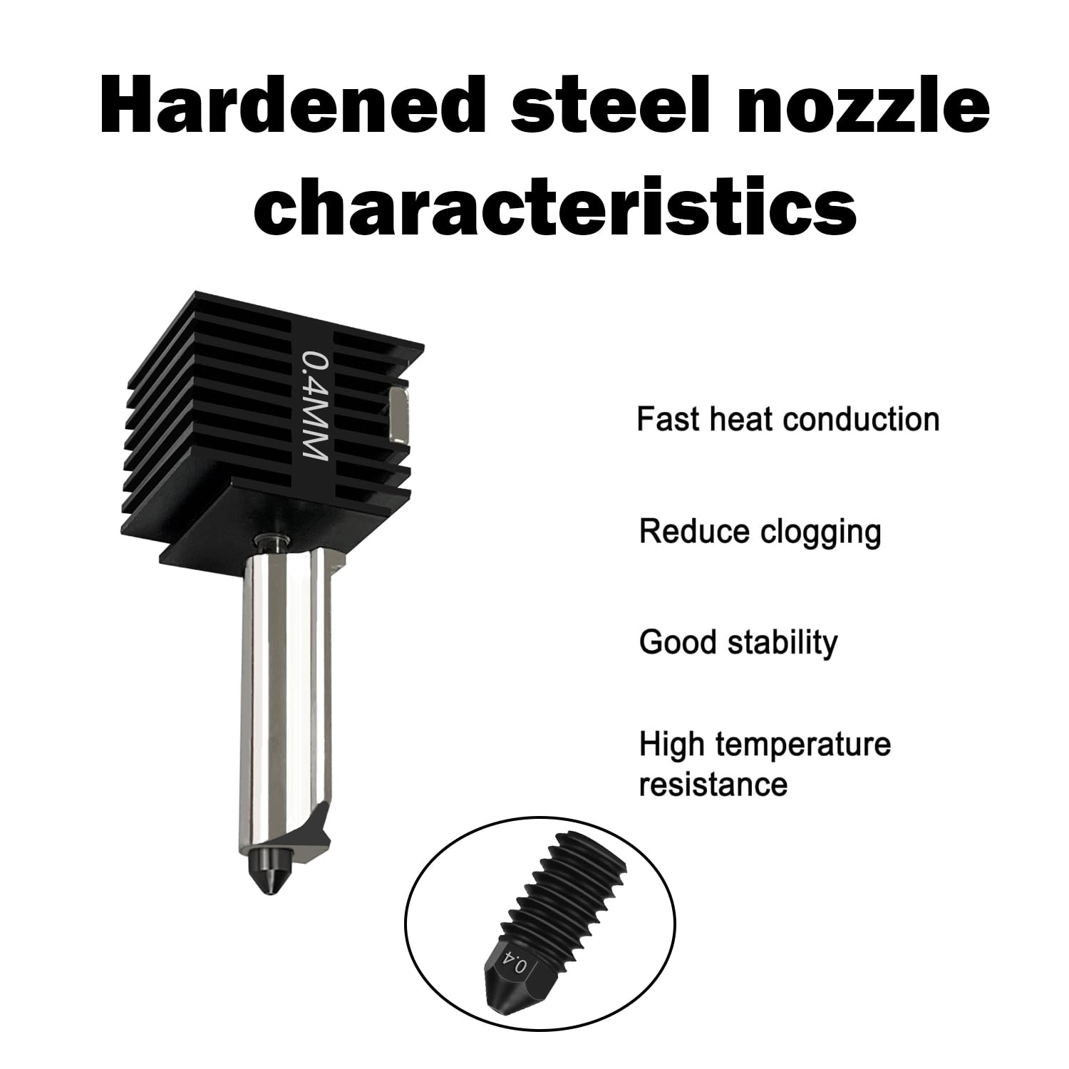 4 Pack A1 Mini/A1 Hotend Print - đánh giá và giá Nozzle 0.4Mm Hardened