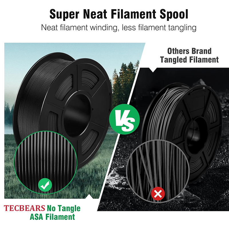 TECBEARS ASA 3D Printer Filame - đánh giá và giá Asa Filament Outdoor