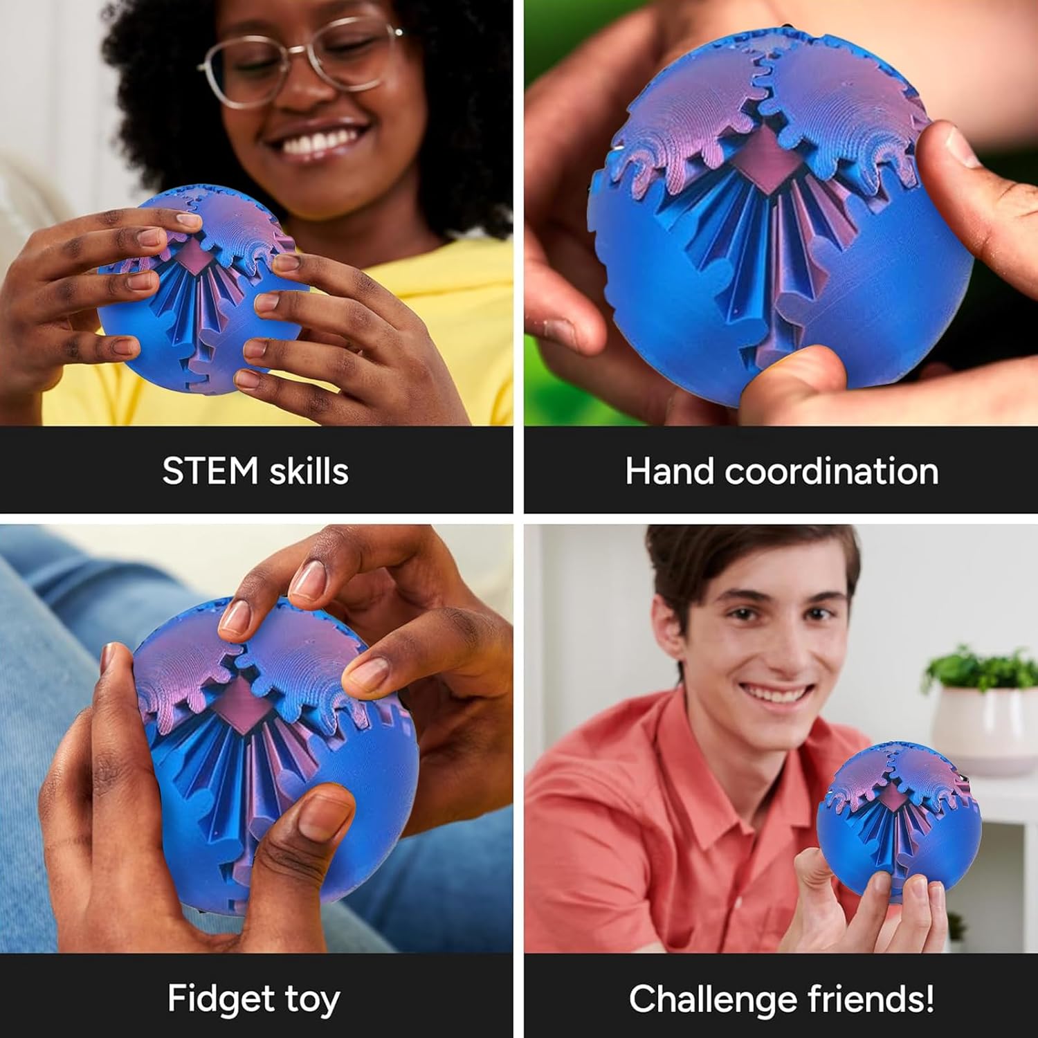 Gear Ball 3D Printed Fidget To - đánh giá và giá 3D Printing Gears
