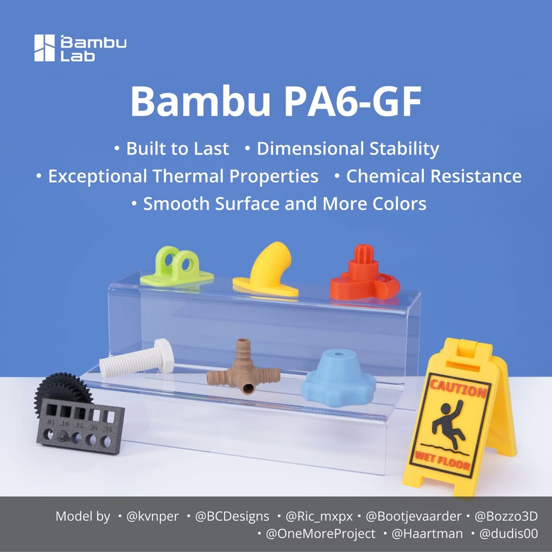 PA6-GF for Bambu Lab Glass Fib - đánh giá và giá 3D Printing Glass