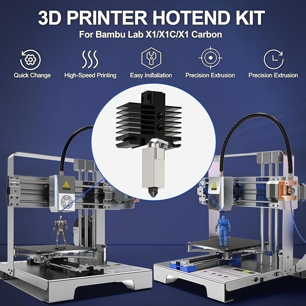 For Bamboo X1/X1C Hotend Kit,H - đánh giá và giá Nozzle 0.4Mm Hardened
