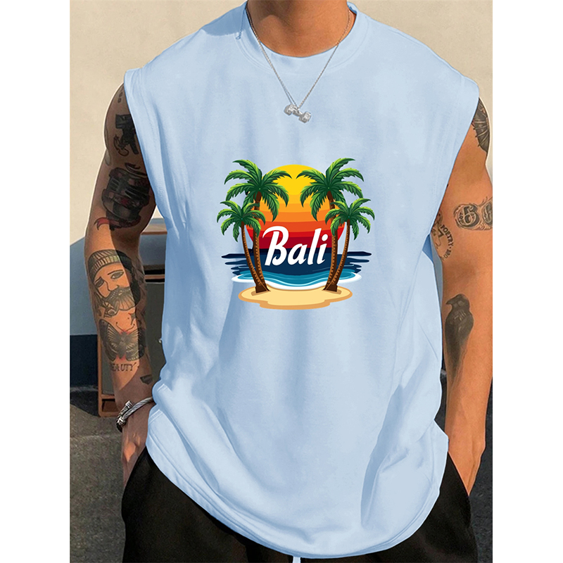 Summer Bali Pattern Men's Tank - đánh giá và giá 3D Printing Bali