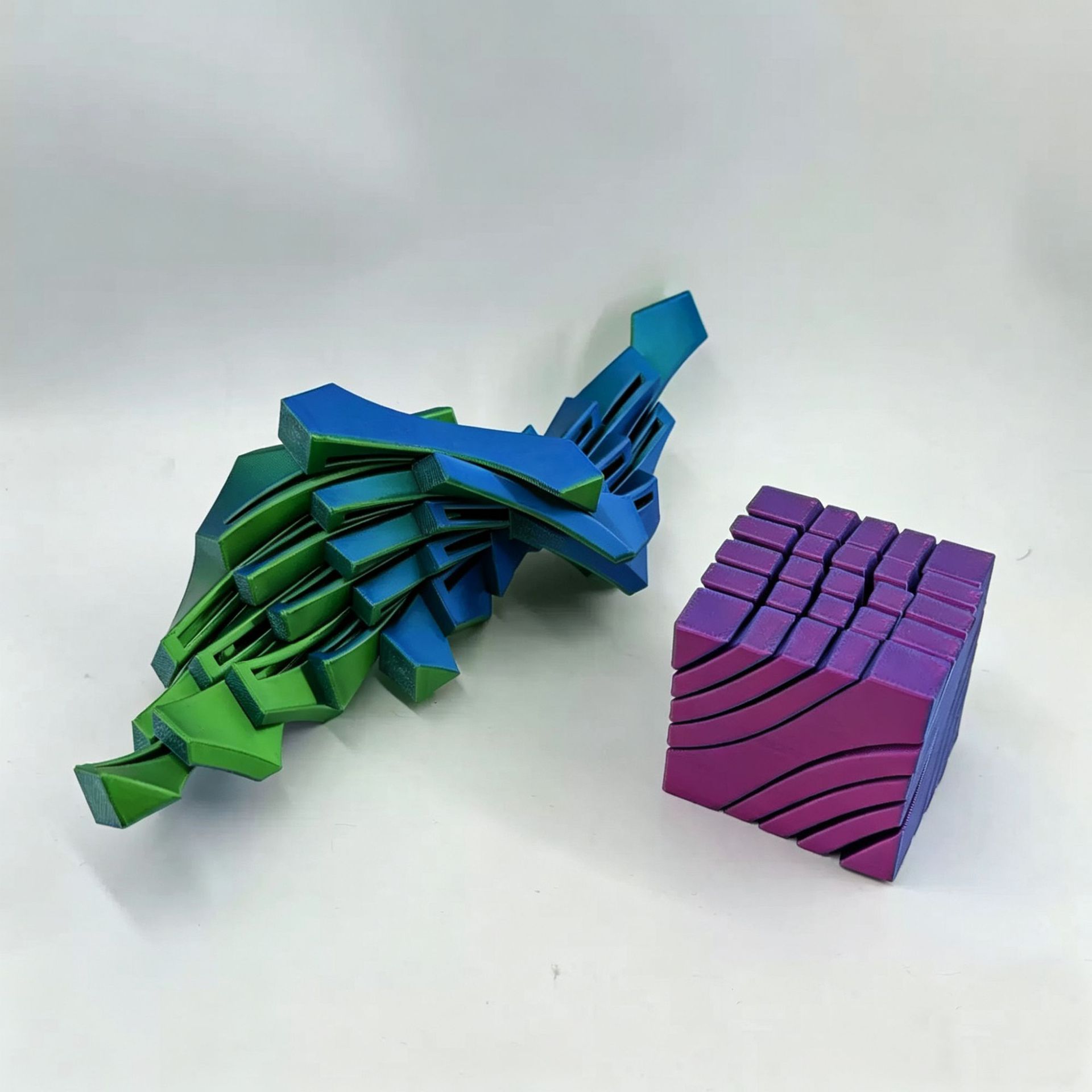 3D Printed Liquid Flow Rubik's - đánh giá và giá 3D Printing Gears