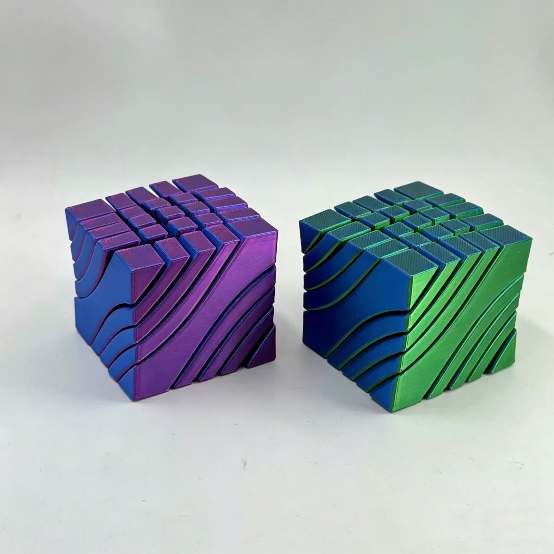 3D Printed Liquid Flow Rubik's - đánh giá và giá 3D Printing Gears