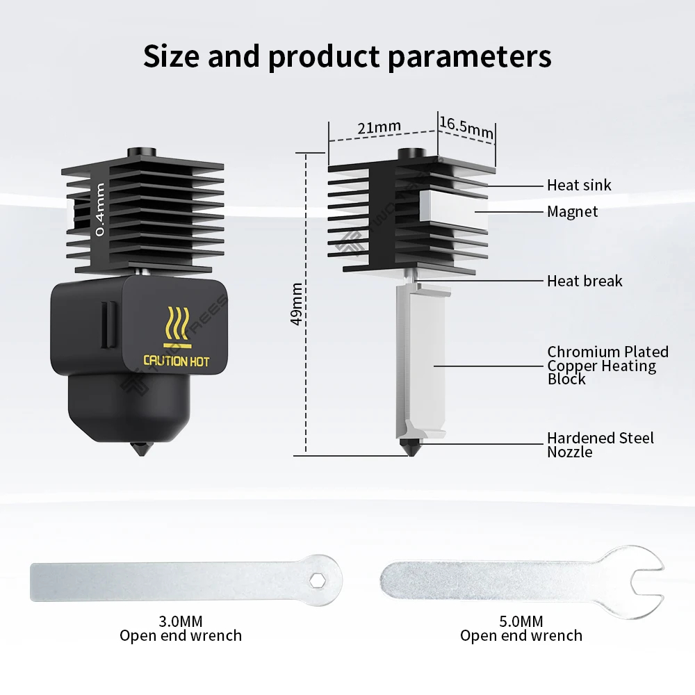 Upgrade Hotend Kit for Bambu L - đánh giá và giá Nozzle 0.4Mm Hardened