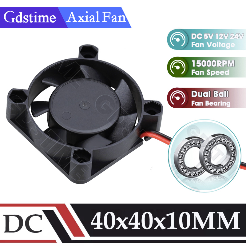 Gdstime 4010 Fan 24V 12V 5V US - đánh giá và giá Cooling Fan 40Mm 3D