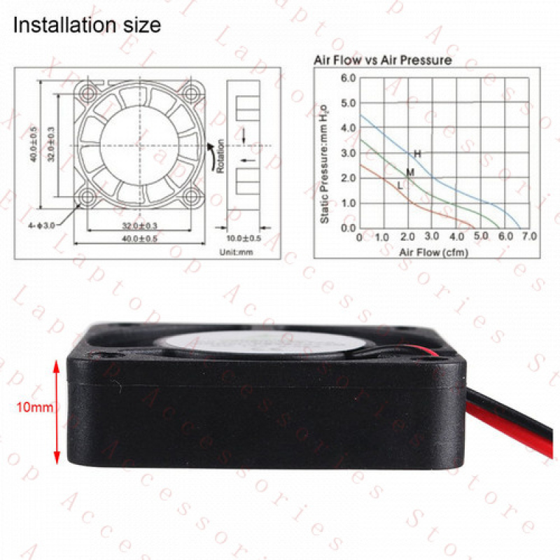 F 4X 12V Laptop 3D Printer DVR - đánh giá và giá Cooling Fan 40Mm 3D