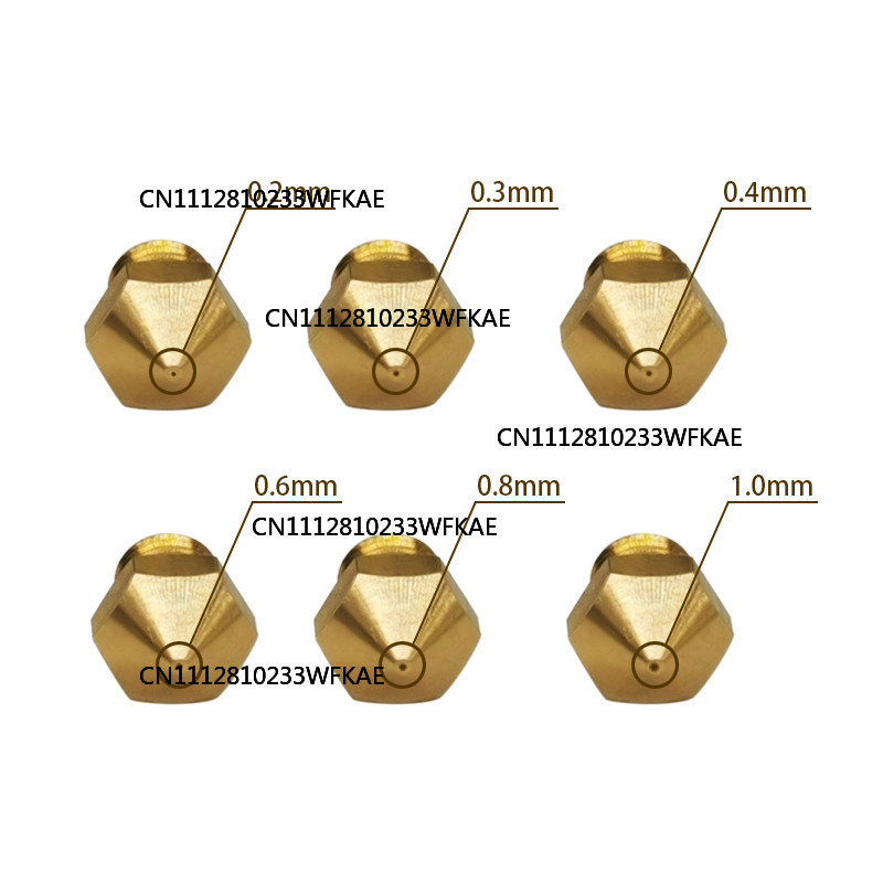5pcs MK10 M6 Extruder Nozzle 1 - đánh giá và giá 3D Printer Extruder