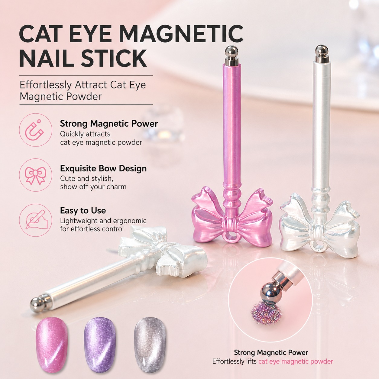 3D Printed Bow Cat Eye Magneti - đánh giá và giá 3D Printing Glass