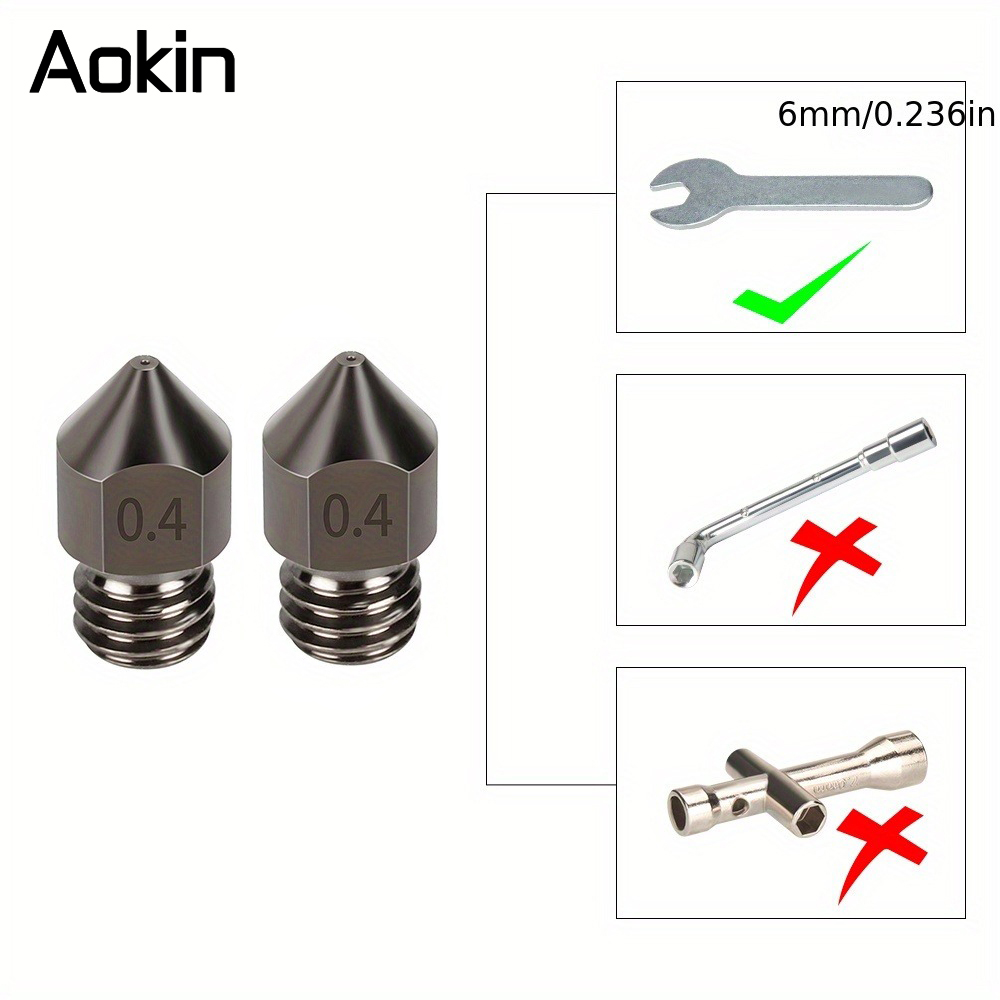 1/5/10PCS MK8 Nozzle Upgrade H - đánh giá và giá Nozzle 0.4Mm Hardened