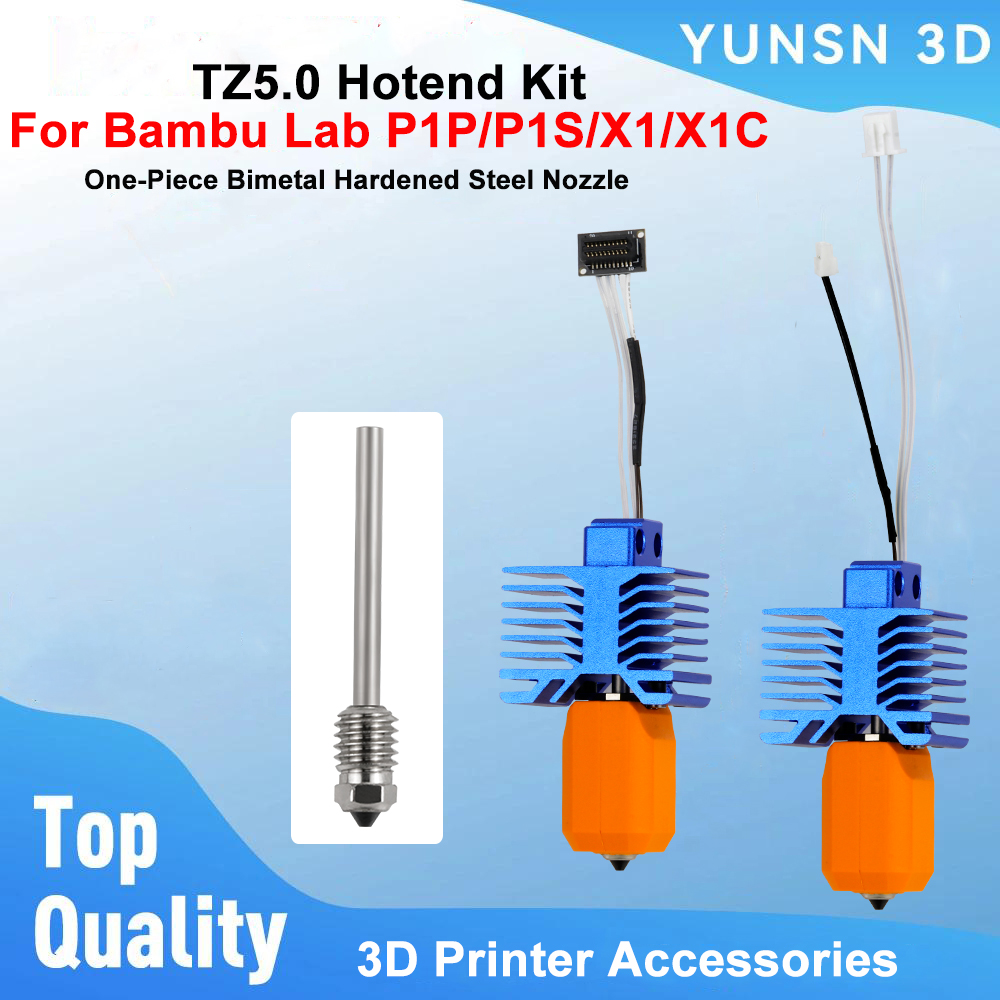 TZ5.0 Hotend Kit For Bambu Lab - đánh giá và giá Nozzle 0.4Mm Hardened