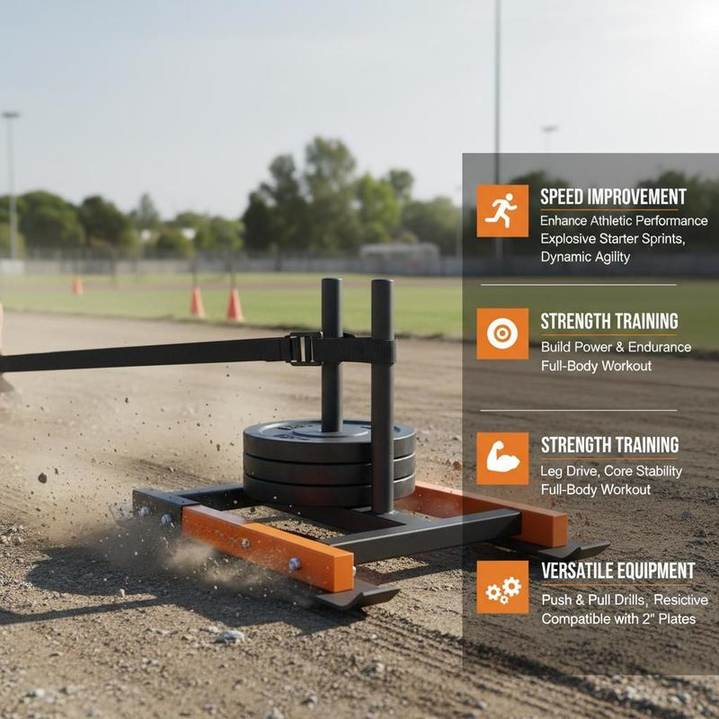 Heavy Duty Fitness Drag Sled 2 - đánh giá và giá Build Plate