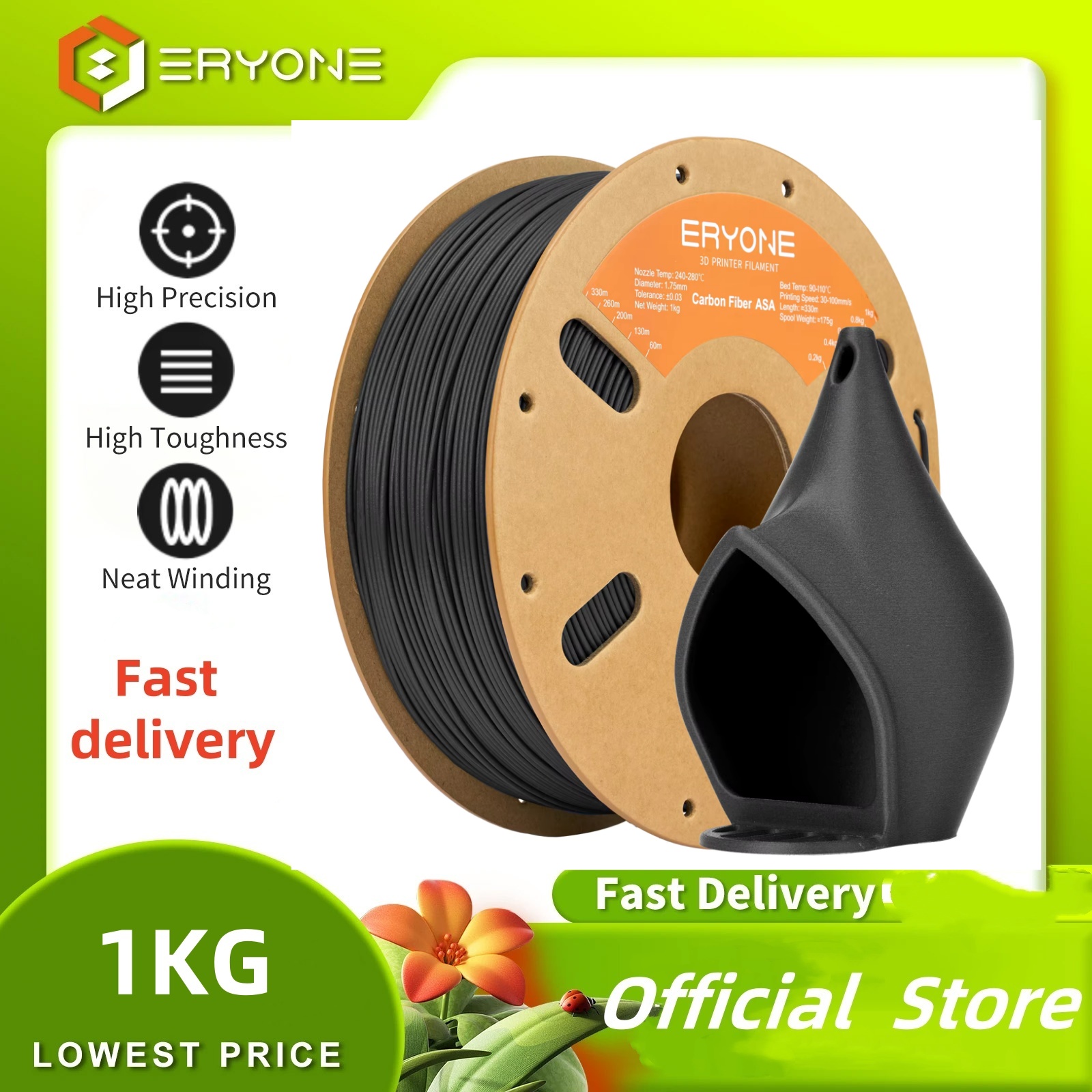 ERYONE 1KG ASA Carbon Fiber Pr - đánh giá và giá Asa Filament Outdoor