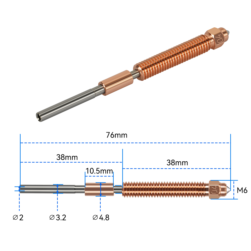 Unicorn Hardened Steel Nozzle  - đánh giá và giá Nozzle 0.4Mm Hardened