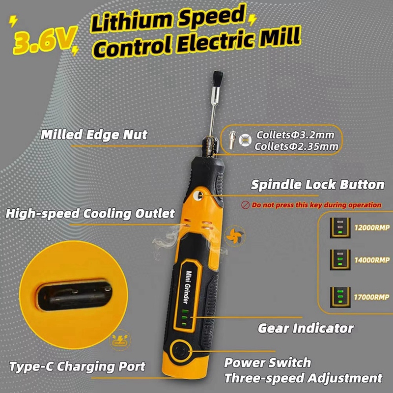 Cordless Mini Grinder Kit 3D P - đánh giá và giá 3D Printing Grinder