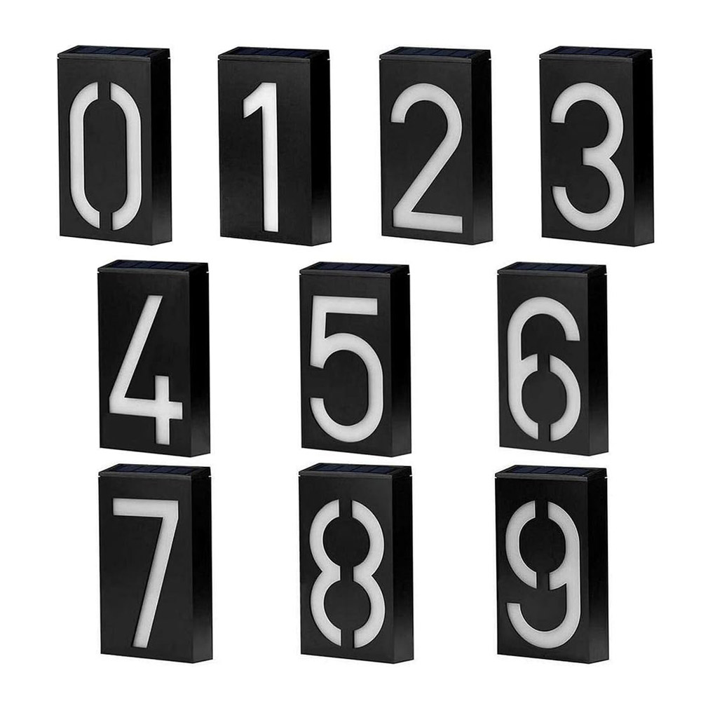 1Pcs Solar Lighted House Numbe - đánh giá và giá Build Plate