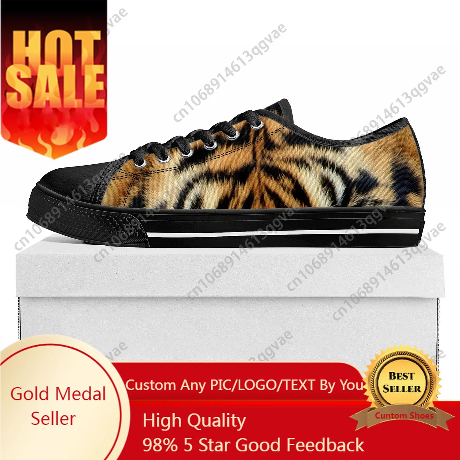 Tiger Stripe 3D Print Low Top  - đánh giá và giá 3D Printing Quality