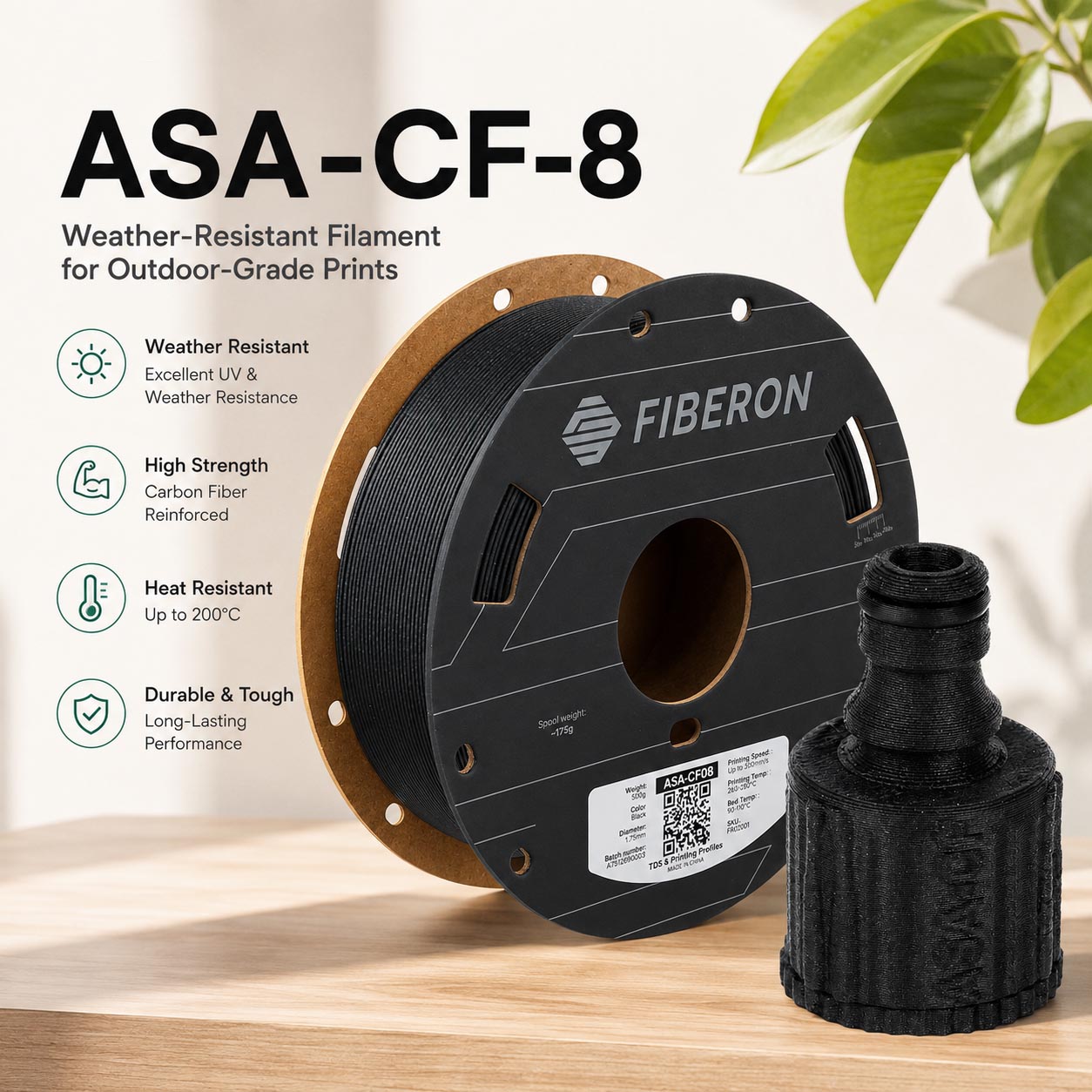 Polymaker ASA-CF8 Carbon Fiber - đánh giá và giá Asa Filament Outdoor