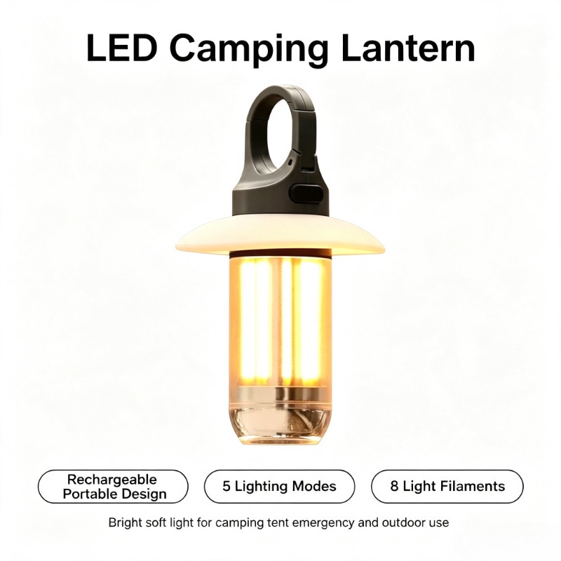 LED Camping Lantern Rechargeab - đánh giá và giá Asa Filament Outdoor