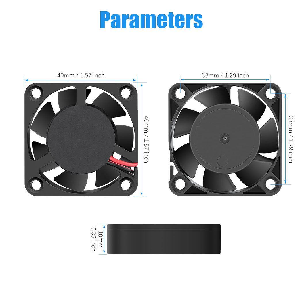 40MM Computer Case Cooler DC 5 - đánh giá và giá Cooling Fan 40Mm 3D