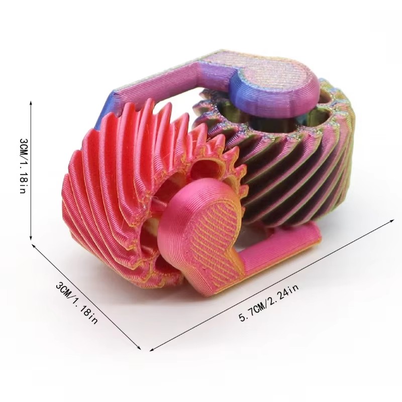 1PCS 3D Printed Fidget Spinner - đánh giá và giá 3D Printing Gears
